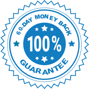 Money-back guarantee stamp