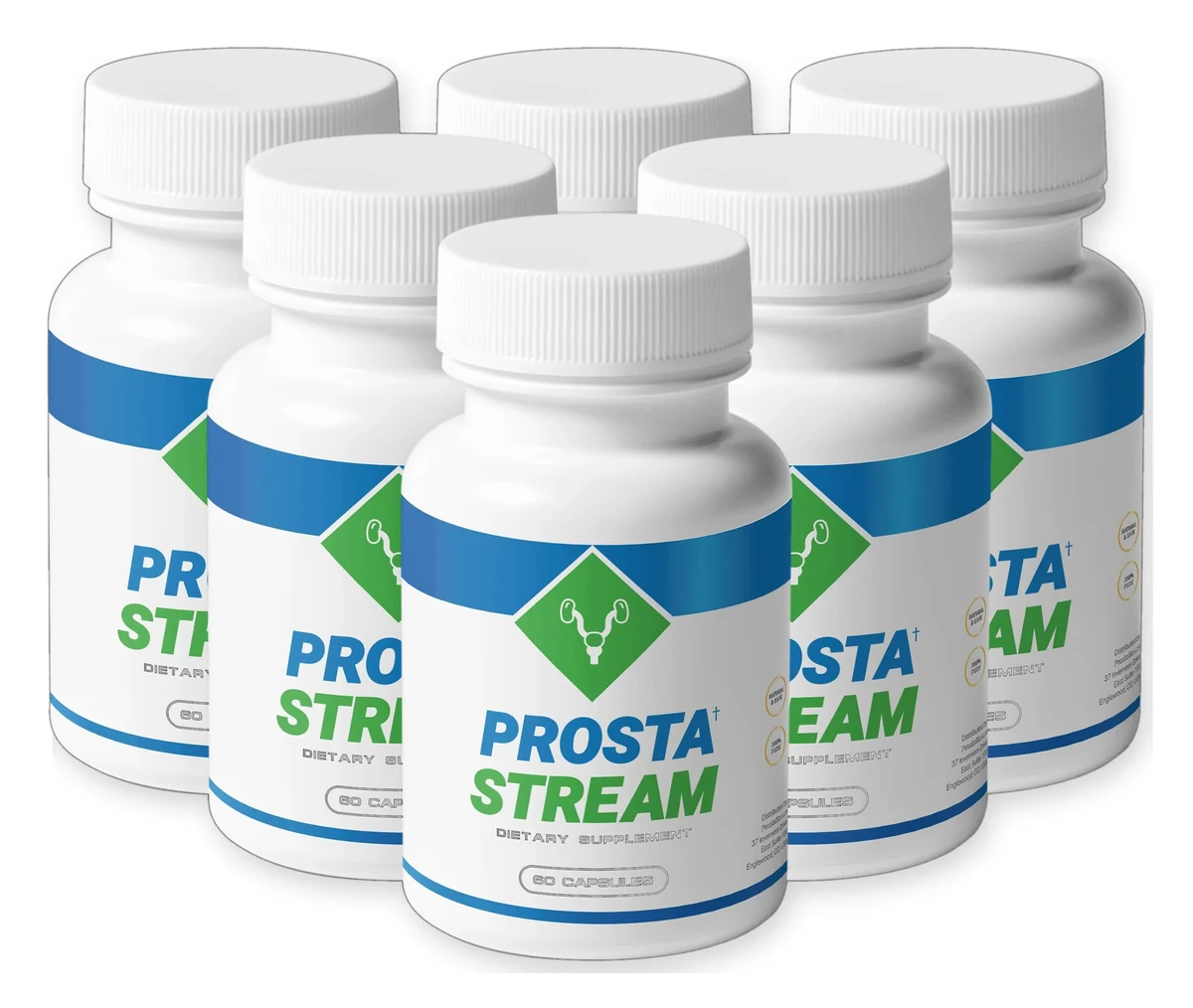 ProstaStream supplement bottles on a clean white background